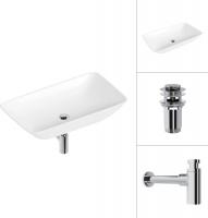 Умывальник Lauter 21886 + клапан 21190CH + сифон 21635CH (хром)