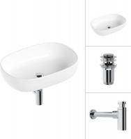 Умывальник Lauter 21836 + клапан 21190CH + сифон 21635CH (хром)