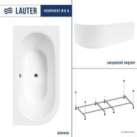 Ванна Lauter Bliss 170 P 21201072P (с каркасом и лицевым экраном белого цвета)
