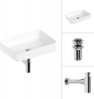 Умывальник Lauter 21487-50 + клапан 21190CH + сифон 21635CH (хром)