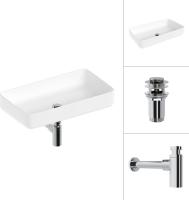 Умывальник Lauter 21487-60 + клапан 21190CH + сифон 21635CH (хром)