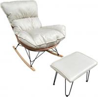 Кресло-качалка Mio Tesoro Монга-2 (бежевый/коричневый)