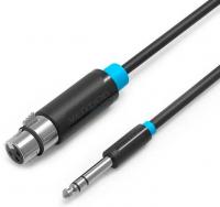 Кабель Vention BBEBI 6.5 Jack - XLR (3 м, черный)