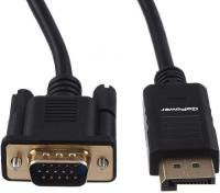 Кабель GoPower 00-00027497 DisplayPort - VGA (1.8 м, черный)