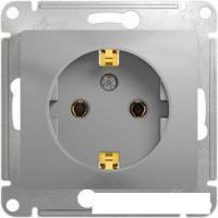 Розетка Schneider Electric Glossa GSL000343 (алюминий)