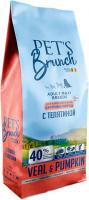 Сухой корм для собак Pet's Brunch для взрослых собак крупных пород с телятиной 4 кг