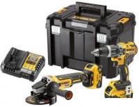DeWalt DCK2080P2T (шуруповерт, болгарка, 2 АКБ, кейс)
