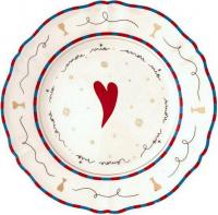 Тарелка глубокая Bitossi Il Frutto Della Passione PAN01002 (сердце)