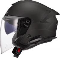 Мотошлем LS2 OF618 Verso II Solid (M, матовый черный)