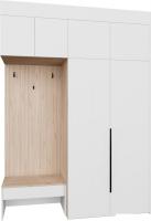 Стенка Рэйгрупп Рэй P245-B4-1-EB В4-1 (дуб элисон/белый премиум)