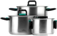 Набор кастрюль Lara Изумруд LR02-123