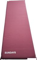 Самонадувающийся коврик Sundays ZC-SIM001-1 (5 см, бордовый)