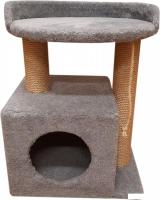 Комплекс Bast С овальной полкой 55к (джут, серый)