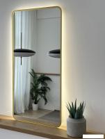 Зеркало с подсветкой  eMZe Smartphone 45x77 LED.UV.SMART.45.77.AUR (золото с УФ-окантовкой и подсвет