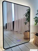 Зеркало с подсветкой  eMZe 60x80 LED.UV.SMART.60.80.CHE.AF.4K (черный с УФ-окантовкой и подсветкой)