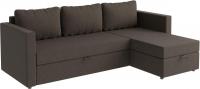 Угловой диван Mio Tesoro Тилаус короткий подлокотник (Brown)