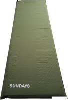 Самонадувающийся коврик Sundays ZC-SIM001-1 (5 см, темно-зеленый)