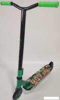 Трюковый самокат Ricos Fury JL-302A (черный/зеленый)