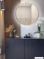 Зеркало с подсветкой  eMZe 80 LED.UV.80.80.AUR.MOTION (золото с УФ-окантовкой и подсветкой)