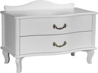 Тумба Мебелик Джульетта широкая 2 ящика (молочный дуб)