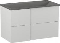 Lauter Тумба под умывальник Nelli 90 (бело-серый п/мат)