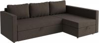 Угловой диван Mio Tesoro Тилаус длинный подлокотник (Brown)