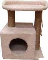 Комплекс Bast С овальной полкой 55к (джут, бежевый)