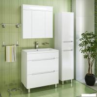 Runo Тумба с умывальником Runo Парма 75 + Omega 75 (напольная)