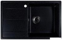 Кухонная мойка Marblan Magnum R (черный, с сифоном)
