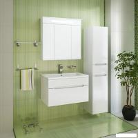 Runo Тумба с умывальником Runo Парма 75 + Omega 75 (подвесная)