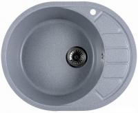 Кухонная мойка Marblan Ovata L (серебристый,с сифоном)