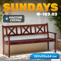 Скамейка Sundays Ф-183.03 1590x900x640 (орех)