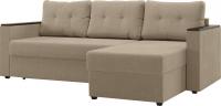 Угловой диван Mio Tesoro Атланта Лайт 111 (Savana Camel)