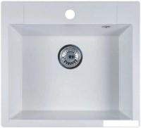 Кухонная мойка Marblan Cubi (иней, с сифоном)