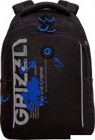 Школьный рюкзак Grizzly RB-452-3f (черный/синий)