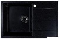 Кухонная мойка Marblan Magnum L (черный, с сифоном)