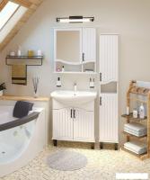 Runo Тумба с умывальником Runo Марсель 65 + Классик 65 (напольная, белый)