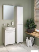 Runo Тумба с умывальником Runo Лада 60 + Уют 60 (напольная, белый)