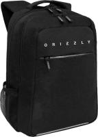 Школьный рюкзак Grizzly RB-556-1 (черный/белый)