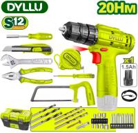 Дрель-шуруповерт Dyllu DTDT1B77 (с 1-им АКБ, ящик)