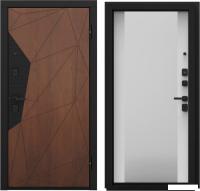 Металлическая дверь Guard Combi Mirror шпон корица/шагрень белая (86x205, правая)