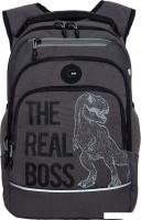 Школьный рюкзак Grizzly RB-450-3f (серый)