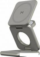 Беспроводное зарядное Magssory Fold Pro 3 в 1 WCH063 (титановый)
