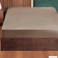 Постельное белье DO&CO Soft на резинке 90x200x30 12121 (коричневый)