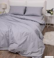 Постельное белье Samsara Страйп-сатин 2сп 50х70 (серый)