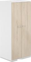 Шкаф распашной Norden 80x60x183.3 AG.222.WH.WH.AR (белый/белый/акация равелло)