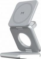 Беспроводное зарядное Magssory Fold Pro 3 в 1 WCH063 (серебристый)