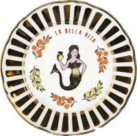 Тарелка обеденная Bitossi Un Buon Ricordo BEL02025 (русалка)