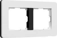 Рамка Werkel Split W0023068 (белый/черный, Soft-Touch)
