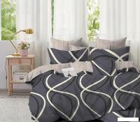 Постельное белье Реноме Евро Темно-синяя коллекция New St-2605 (сатин)